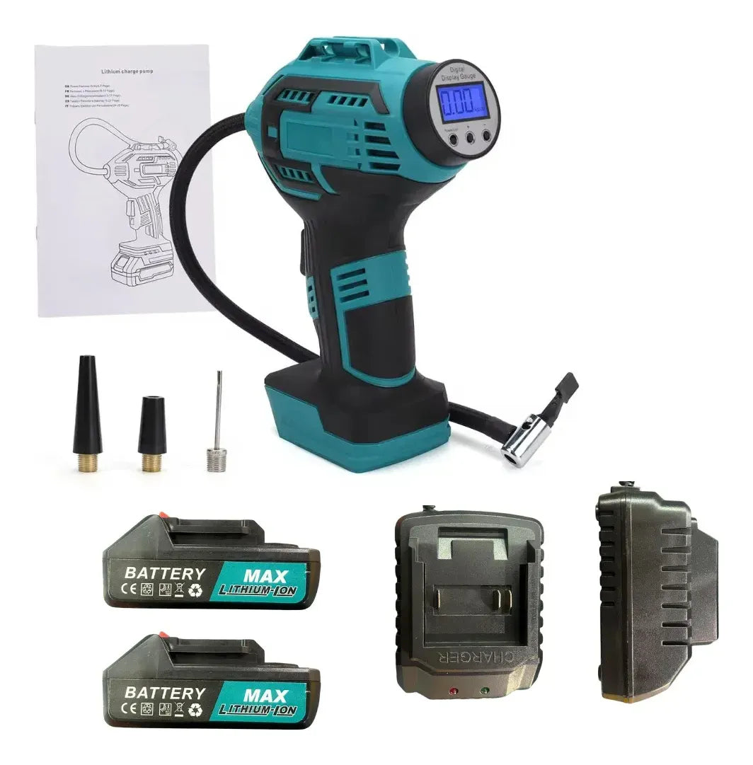Compresor Aire Inalambrico + 2 baterias