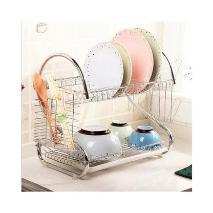 Secador de Platos de 2 Niveles de Acero