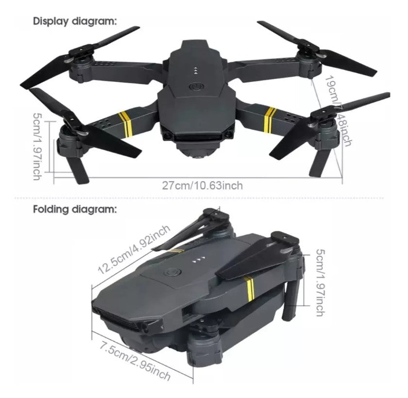 SUPER PACK 2UN DRONE Dual Camera 4K 998 PRO
