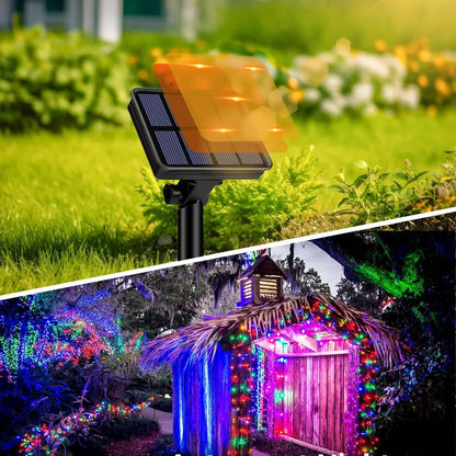 Guirnalda Luces LED RGB Hadas Solar 30mts