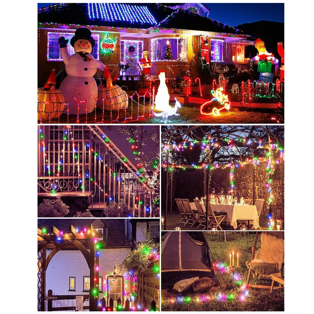 Guirnalda Luces LED RGB Hadas Solar 30mts