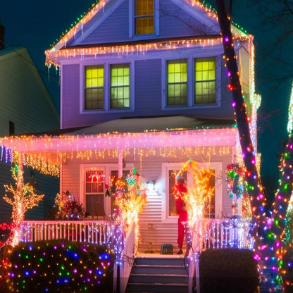 Guirnalda Luces LED RGB Hadas Solar 30mts