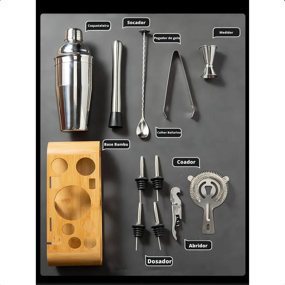 Coctelera profesional acero inoxidable