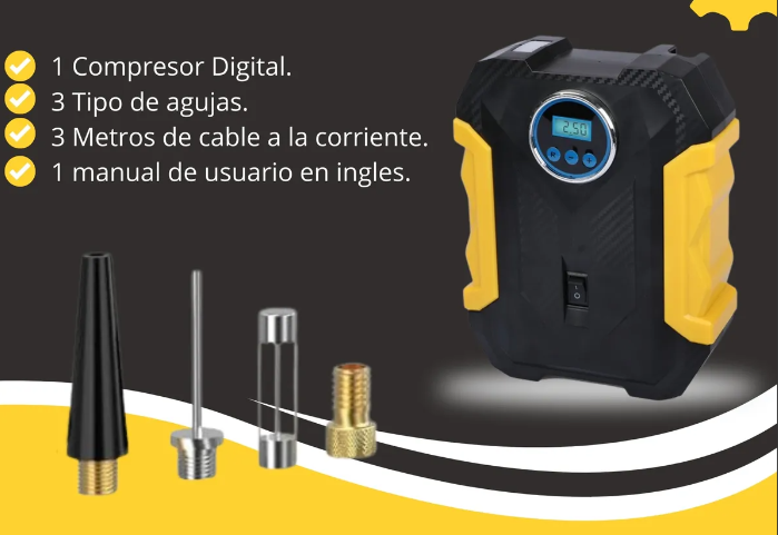 Compresor De Aire Portátil Digital