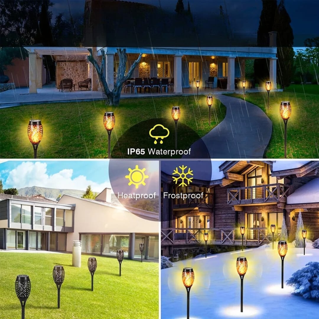 Pack X 4  Antorchas Solares 50cm