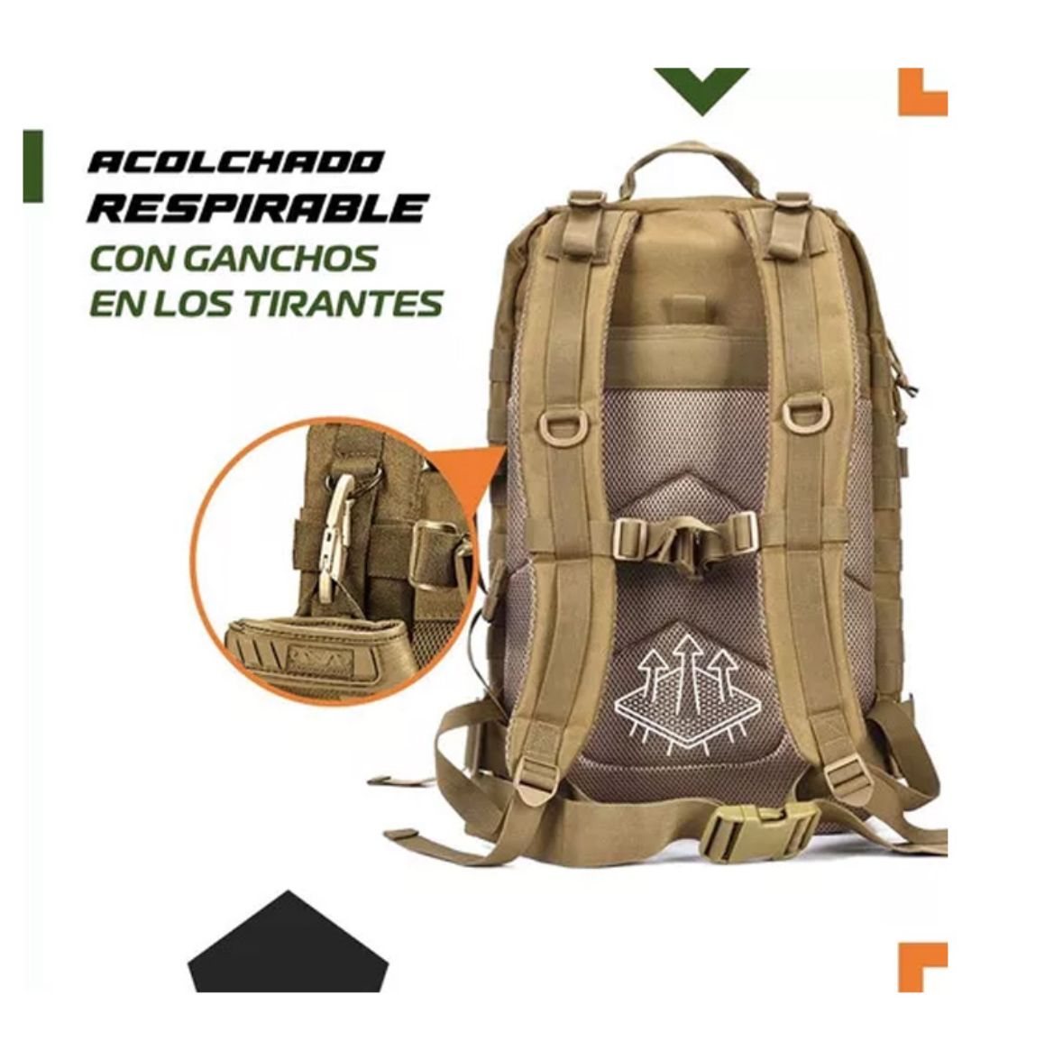 Mochila táctica de 50 litros