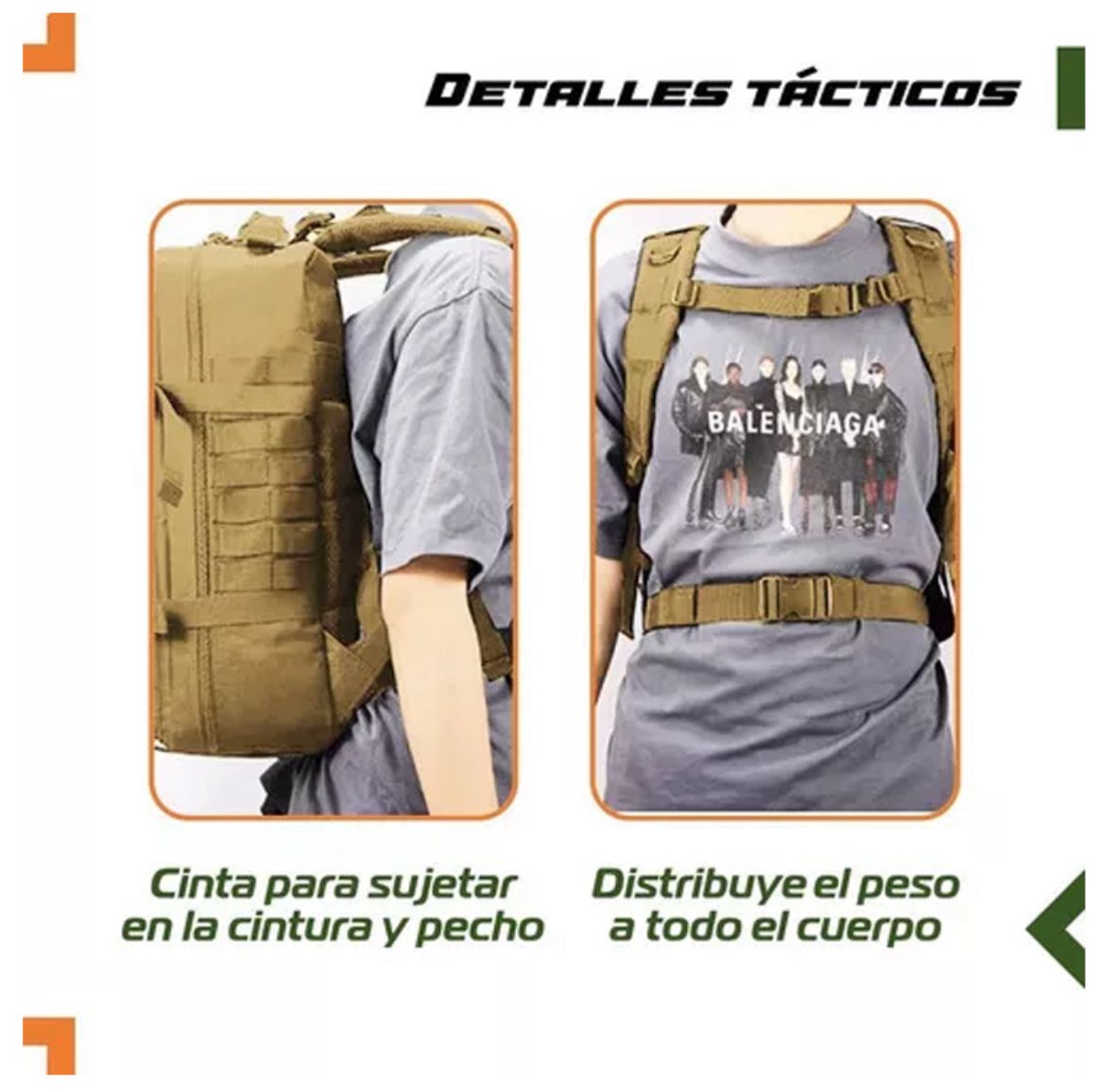 Mochila táctica de 50 litros