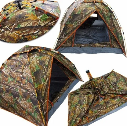 Carpa camping 4 persona camuflaje playa