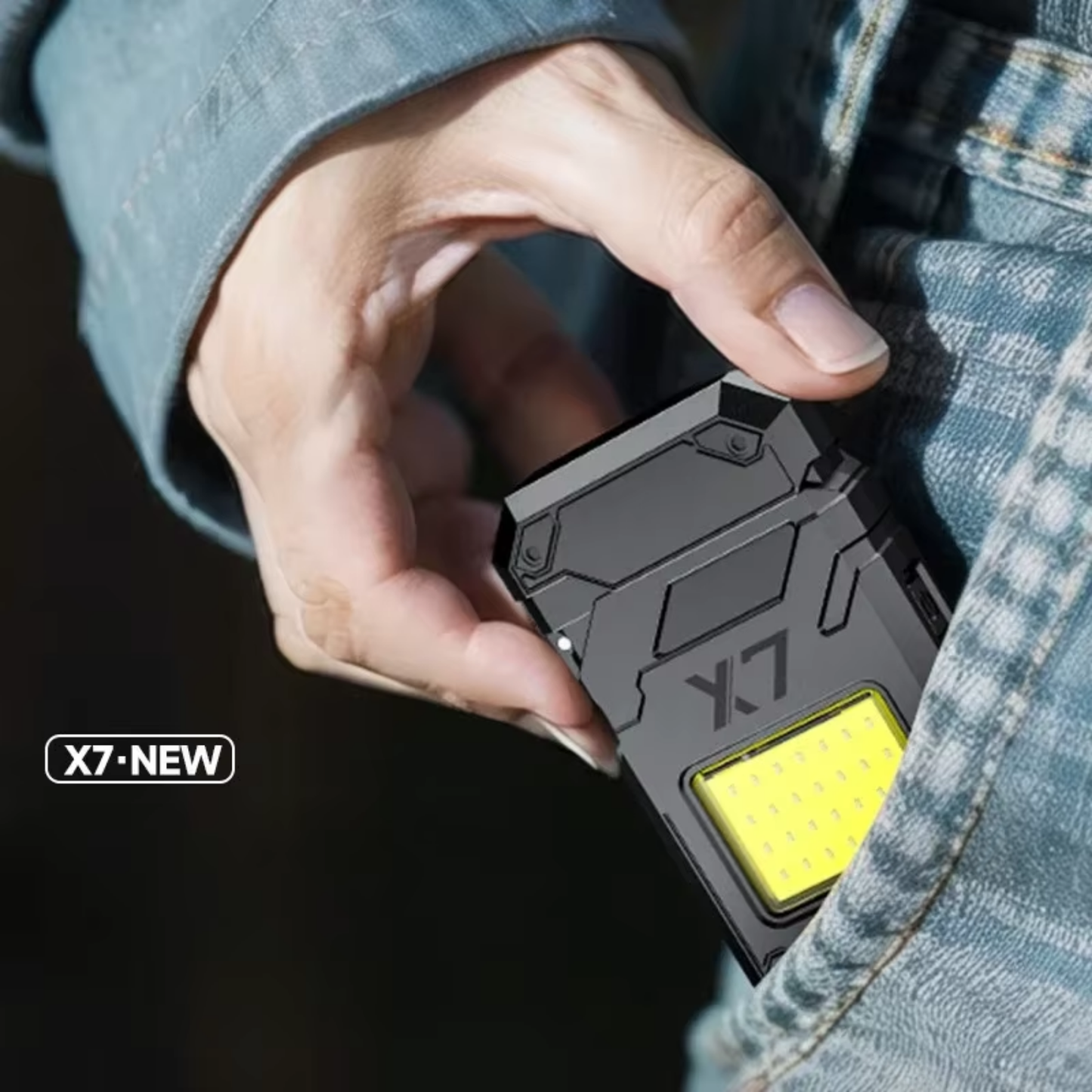 Linterna y Encendedor Llavero X7 usb