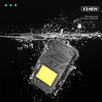Linterna y Encendedor Llavero X7 usb