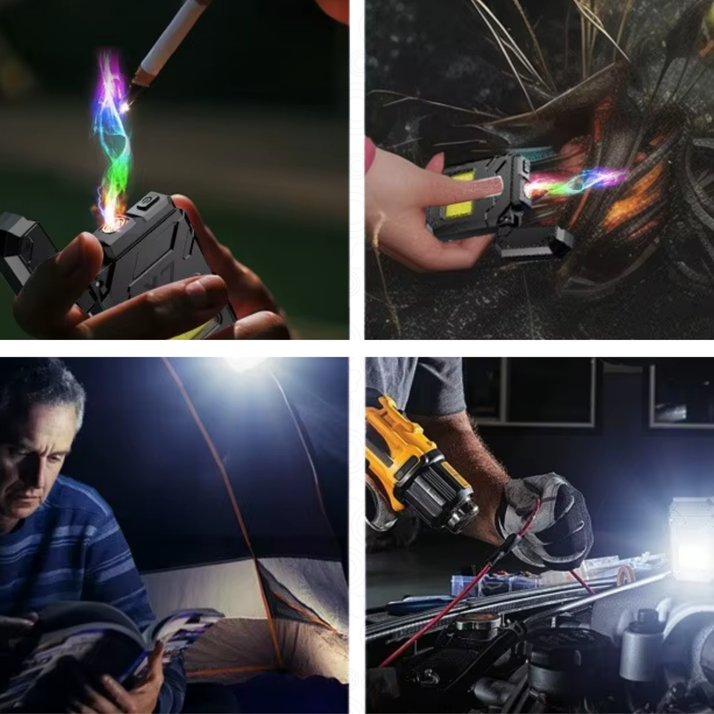 Linterna y Encendedor Llavero X7 usb