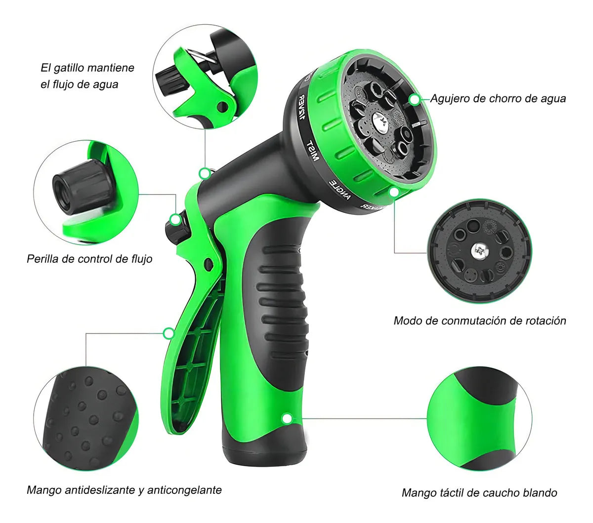Manguera De Jardín Expandible 30 Metros