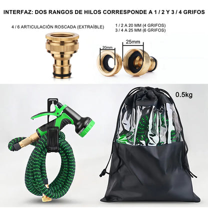 Manguera De Jardín Expandible 30 Metros