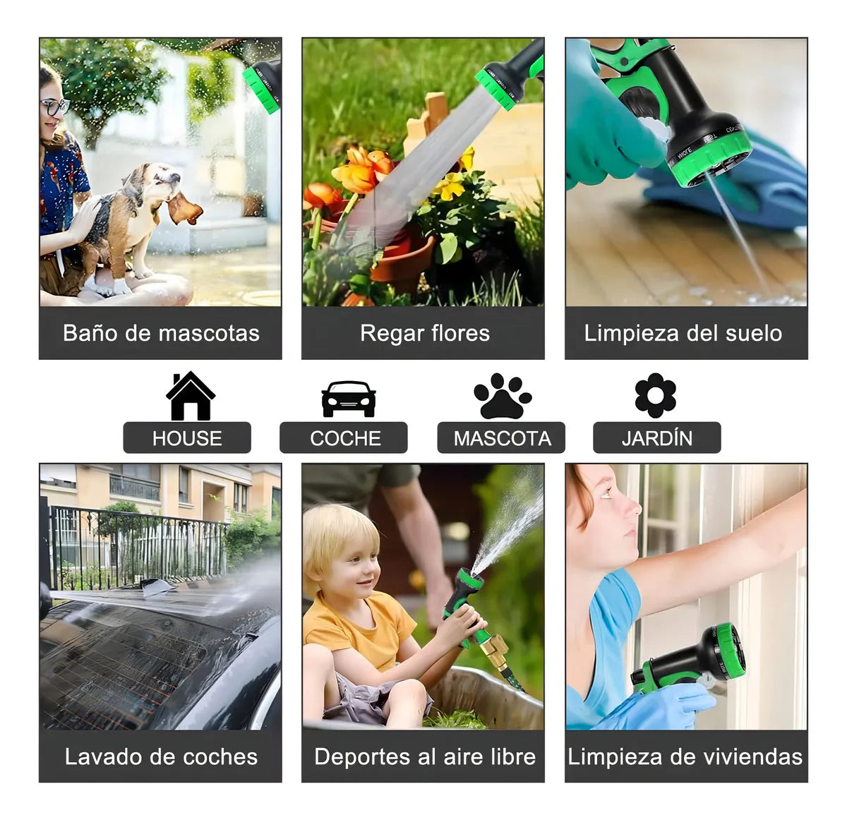 Manguera De Jardín Expandible 30 Metros