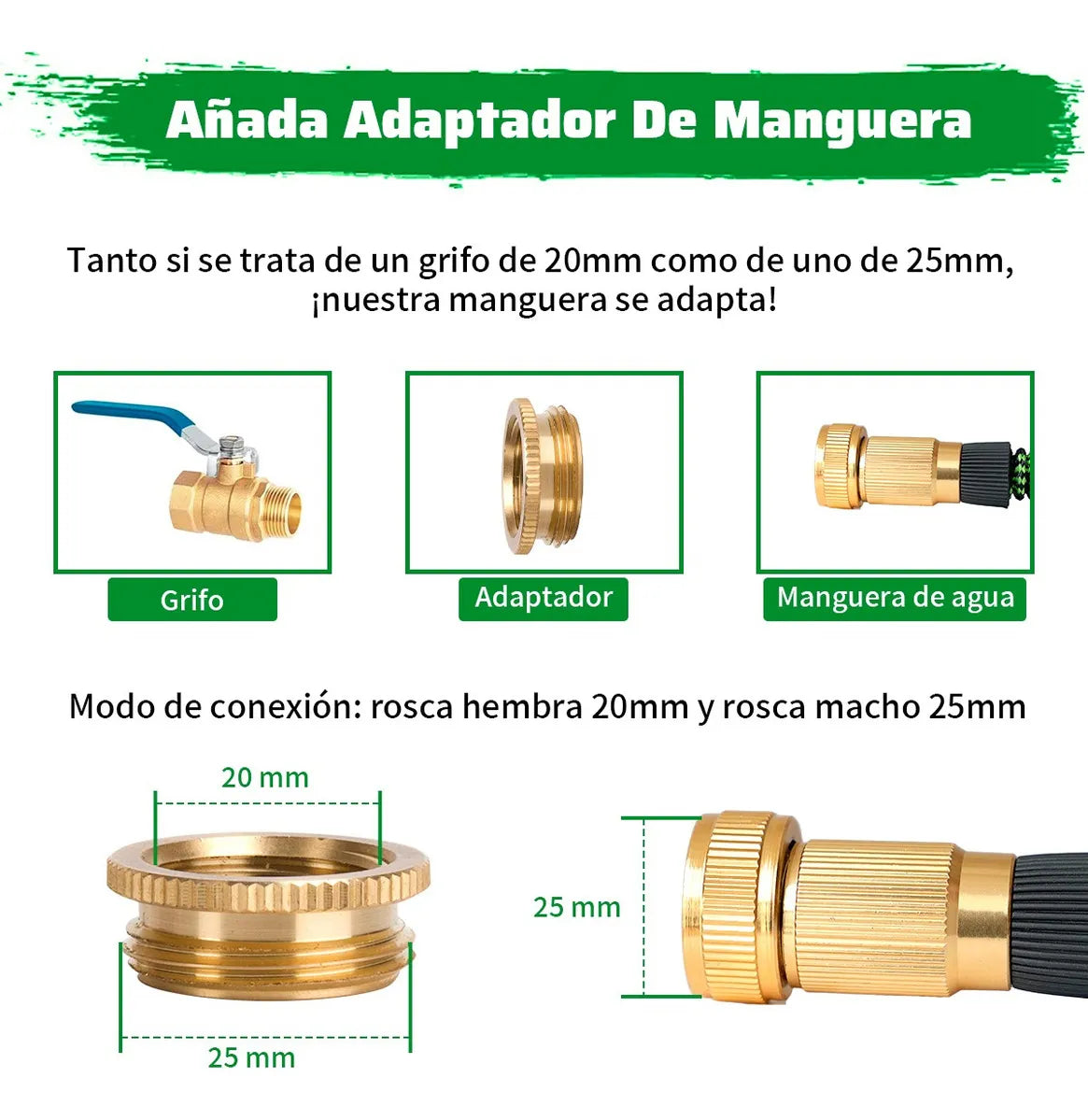 Manguera De Jardín Expandible 30 Metros