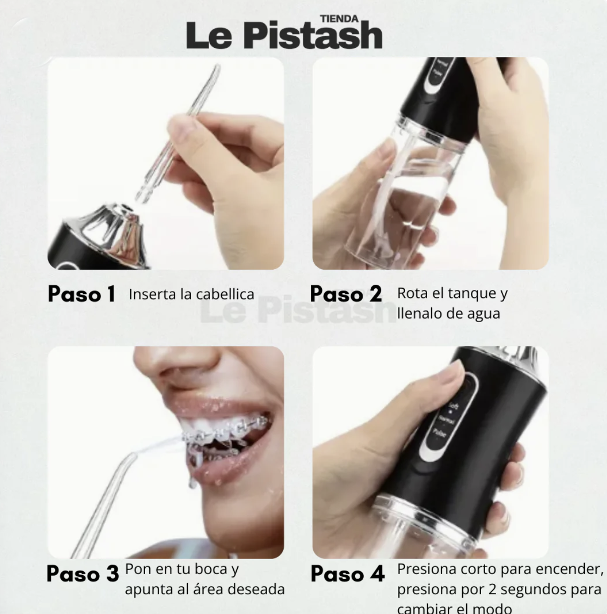 Irrigador portátil dental Limpieza Bucal