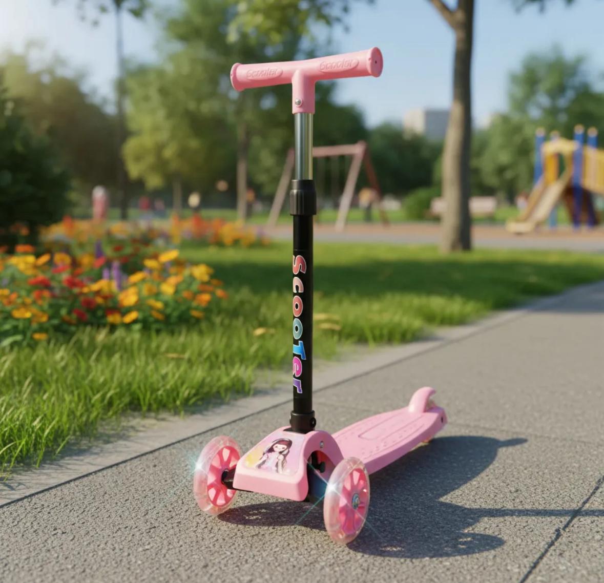 Scooter Monopatin Plegable De 3 Ruedas